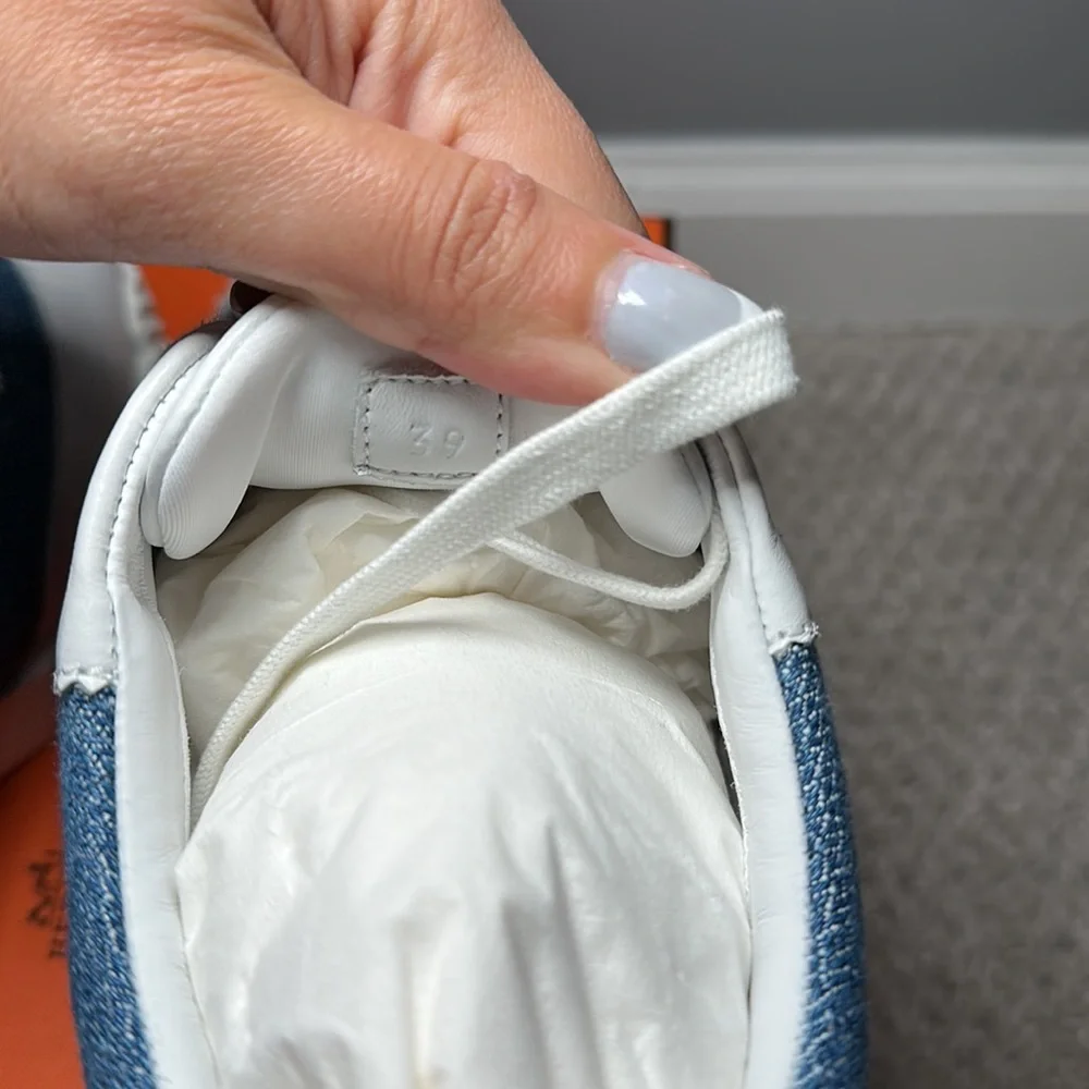 ❌SOLD❌ Hermes Bouncing Sneaker Denim size 39 - Picture 6 of 7
